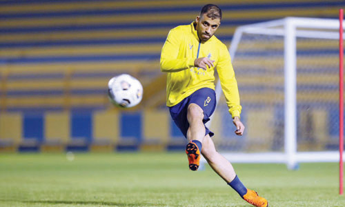  حمدالله في تدريب النصر