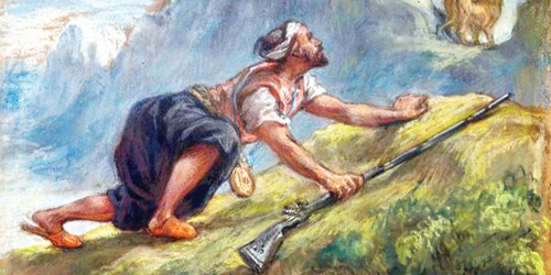 مزاد على لوحة «العربي بالمرصاد» لديلاكروا 