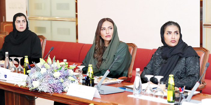  الأميرة لمياء بنت ماجد خلال زياتها لجامعة الأمير سلطان