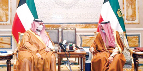  أمير الكويت مستقبلا الأمير تركي بن محمد بن فهد