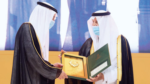  جانب من الاحتفال بتتويج وزير الخارجية بجائزة الاعتدال