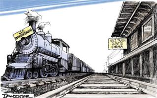 الصين تتفوق على أمريكا في النقل بالقطارات 