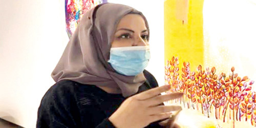 الفنانة التشكيلية مهدية آل طالب: 