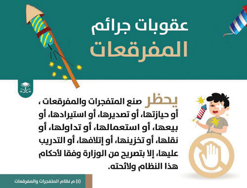 «النيابة»: السجن والغرامة للمهرب والمصنع والمتاجر بالمفرقعات 