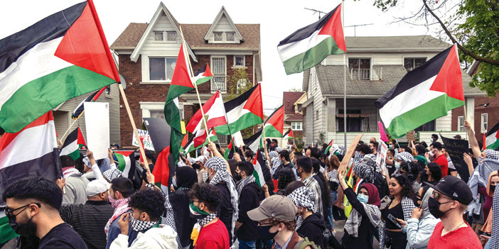  مظاهرات مؤيدة للفلسطينيين