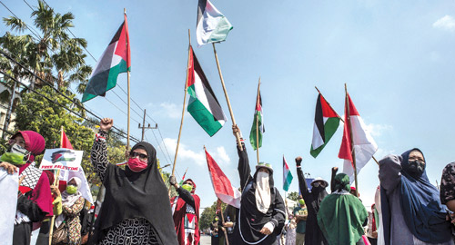  مظاهرات مؤيدة للفلسطينيين في عدد من العواصم