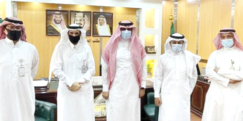  جانب من معايدة مكتب عمل الجبيل