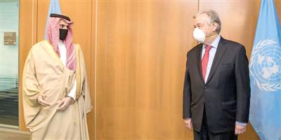 وزير الخارجية يستعرض الأوضاع في الأراضي الفلسطينية مع الأمين العام للأمم المتحدة 