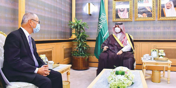 الأمير تركي بن محمد استعرض مع السفير الياباني تعزيز العلاقات الثنائية بين البلدين 