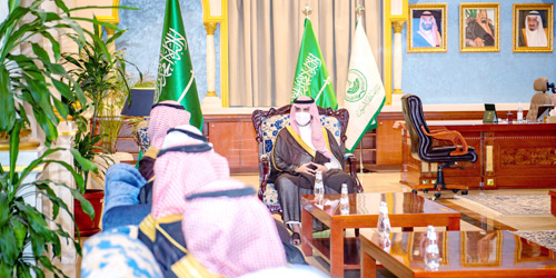  أمير منطقة الجوف خلال الاستقبال