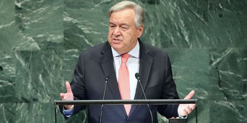 الأمين العام للأمم المتحدة يدعو لشراكة عالمية لمواجهة كورونا 