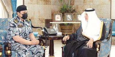 الأمير خالد الفيصل يستقبل قائد القوات الخاصة لأمن الحج 