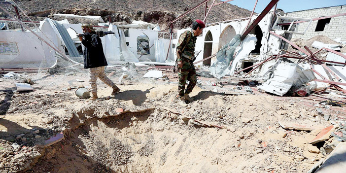  آثار المجزرة الحوثية في مأرب