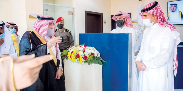  من حفل افتتاح سموه لمبنى فرع الأحوال المدنية بالأسياح