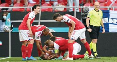 كأس أوروبا: تثبيت جهاز لإريكسن لمراقبة دقات القلب 