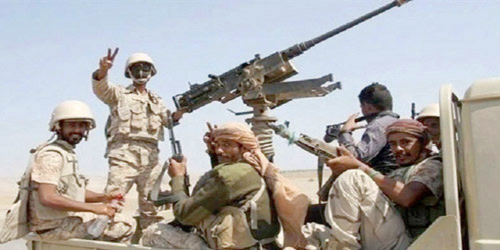  الجيش اليمني خلال التصدي للهجمات الحوثية