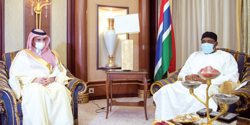 رئيس جامبيا ورئيس الصندوق السعودي للتنمية بحثا أوجه التعاون 