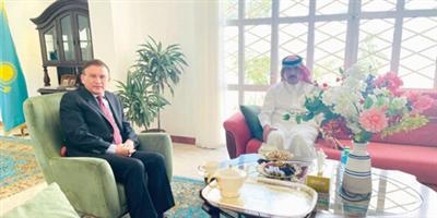 سفير المملكة في مسقط التقى سفيري كازاخستان والمجر 