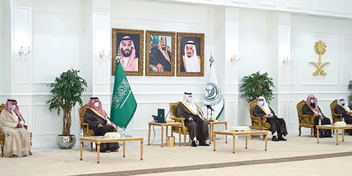  سموه خلال الاستقبال