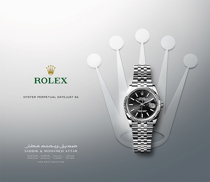 إعلان عن ساعات رولكس 