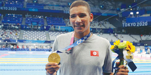 التونسي الحفناوي يحرز ذهبية سباق 400 متر حرة للسباحة 