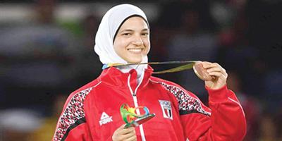 المصرية هداية ملاك تحرز برونزية التايكوندو 