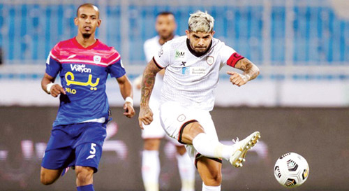  من مباراة سابقة بين أبها والشباب