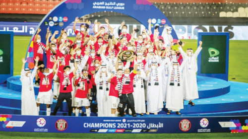  توج الجزيرة بلقب دوري لموسم 2020 - 2021