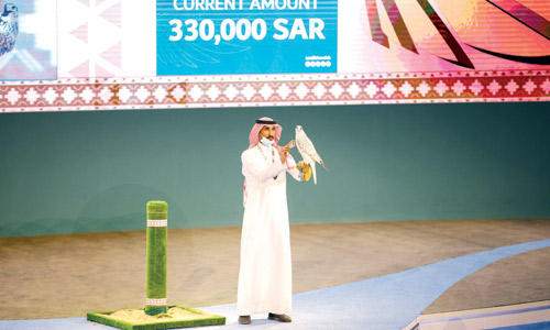 بيع صقر كندي نادر الجمال بـ(350) ألف ريال 