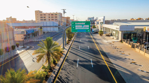  من تأهيل (75) ألف م 2 من طريق الملك عبدالعزيز ببريدة