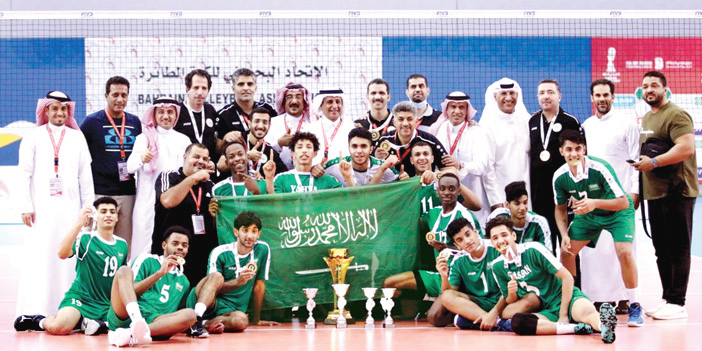  منتخب ناشئي الطائرة متوجاً بالذهب