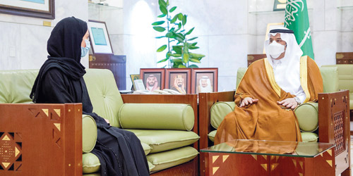  سموه خلال الاستقبال