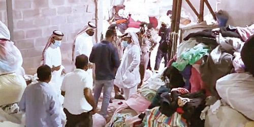  الفرق الميدانية تضبط المستودع