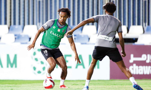  من المران الهلالي أمس