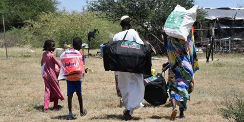 مساعدات إنسانية للمتضررين من الفيضانات في السودان 