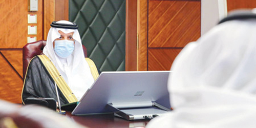  سموه خلال الاستقبال