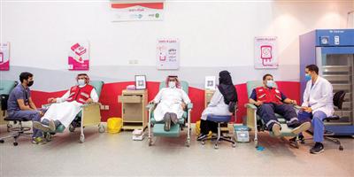 93 متبرعاً بالدم حصيلة حملة (دام دمك) بالقصيم بمناسبة اليوم الوطني 