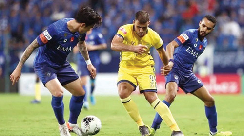  لقطة من مباريات النصر والهلال