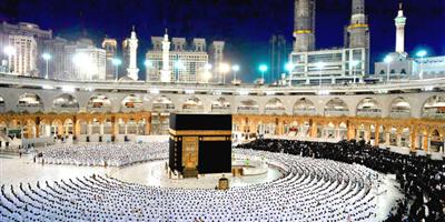 أجواء روحانية لقاصدي المسجد الحرام 