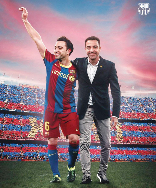 برشلونة يعلن رسمياً تعيين تشافي مدرباً حتى 2024 