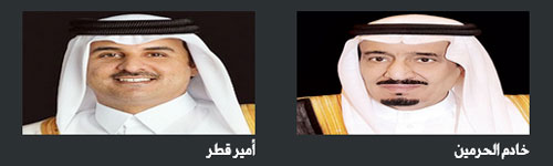 خادم الحرمين تلقى رسالة من أمير قطر 