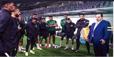 الأخضر أنهى تحضيراته بمران خفيف.. ورينارد يواصل التركيز على الكرات الثابتة 