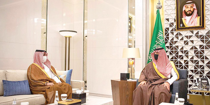 الأمير عبدالعزيز بن سعود بحث مع السفير القطري الموضوعات المشتركة 