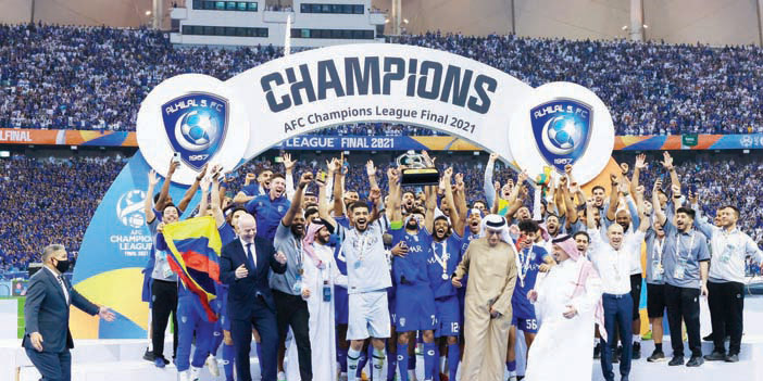  الهلال متوجاً بكأس أبطال آسيا 2021