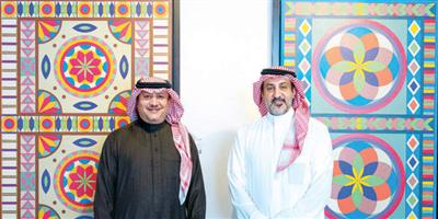 تجربة المنيع الأولى (نقوش) في جاليري تجريد 