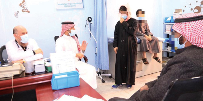  جانب من استقبال عيادة السكري للأطفال بمستشفى الأسياح