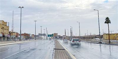 القصيم تتوشَّح بالأمطار والضباب 