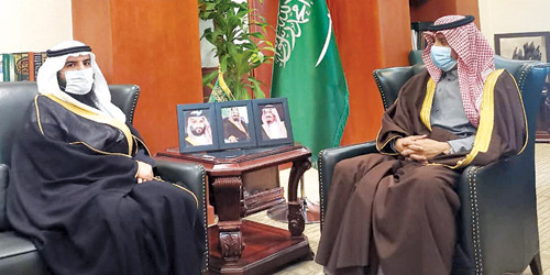  المحافظ يستقبل وكيل أمين منطقة الرياض