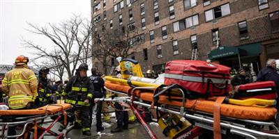 مصرع 19 شخصاً نتيجة حريق في مبنى بنيويورك 