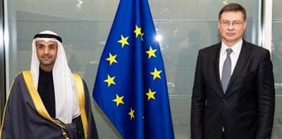 أمين مجلس التعاون يؤكد على تعزيز العلاقات التجارية والاقتصادية مع الاتحاد الأوروبي 